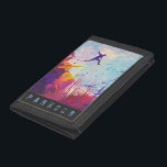 Parkour Urban Free Running Freestyling Modern Art Trifold Wallet<br><div class="desc">A modern artist's impression of the popular extreme sport of parkour being practiced in an colourful urban back street.</div>