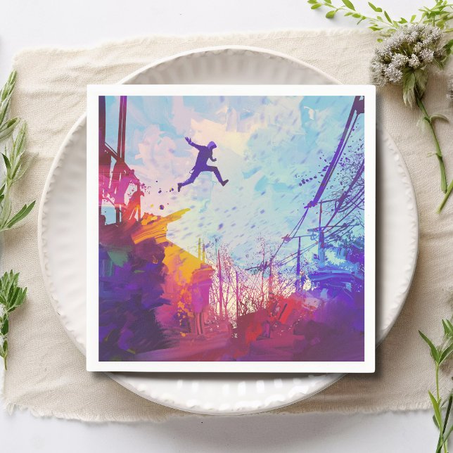 Parkour Urban Free Running Freestyling Paper Napkins (Creator Uploaded)