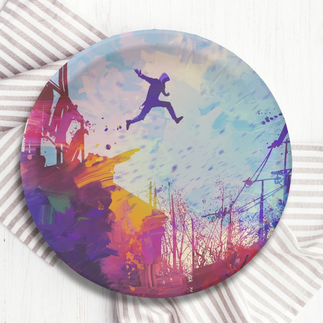 Parkour Urban Free Running Freestyling Paper Plates (Creator Uploaded)