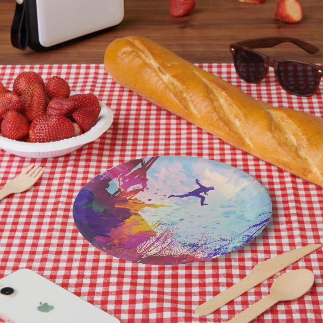 Parkour Urban Free Running Freestyling Party Paper Plates (Picnic)