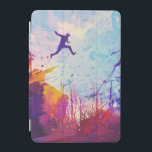 Parkour Urban Free Running iPad Smart Cover<br><div class="desc">A colorful artist's impression of parkour being practiced in an urban back street.</div>