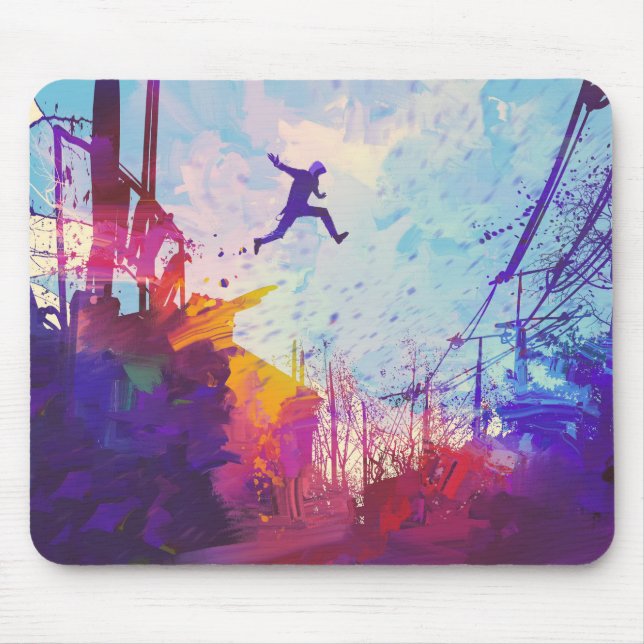 Parkour Urban Free Running Mouse Pad (Front)
