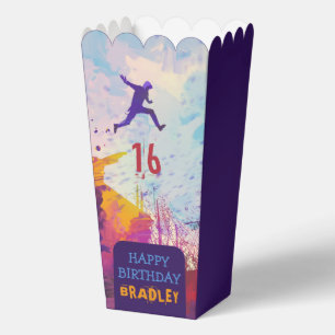 Parkour Urban Free Running Teen 16th Birthday Favor Boxes