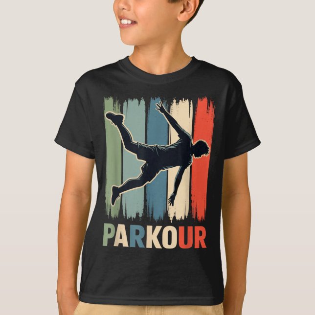 Parkour, Urban Gymnast, Traceur, Runner  T-Shirt (Front)