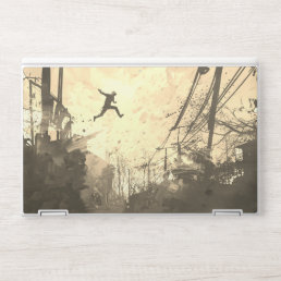 Parkour Urban Obstacle Course Free Running Sepia HP Laptop Skin