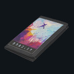 Parkour Urban Obstacle Course Modern Colorful Name Trifold Wallet<br><div class="desc">Parkour Urban Obstacle Course Modern Colorful Personalized Name Trifold WalletA colorful modern artist's impression of parkour being practiced in an urban background.</div>