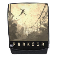 Parkour Urban Obstacle Course Modern Sepia Backpack at Zazzle