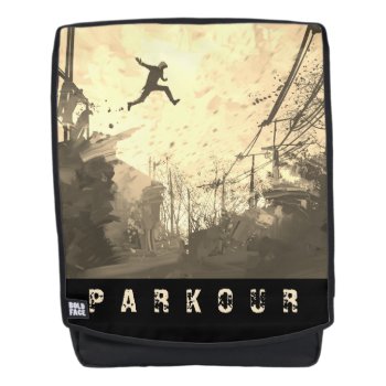 Parkour Urban Obstacle Course Modern Sepia Backpack by EvcoStudio at Zazzle