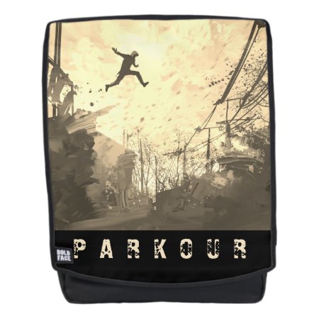 Parkour Urban Obstacle Course Modern Sepia Backpack
