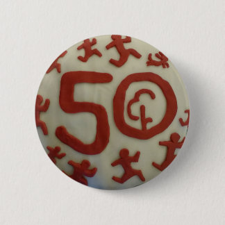 Parkrun 50 milestone badge button