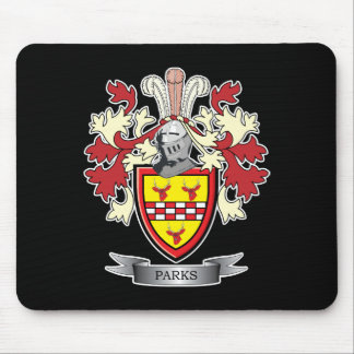 Parks Family Crest Coat of Arms Mouse Pad