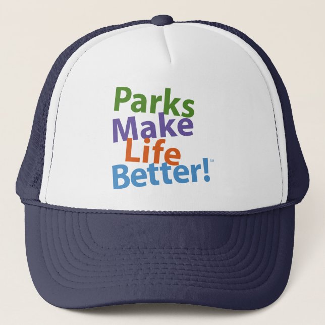Parks Make Life Better! Official Logo Trucker Hat (Front)
