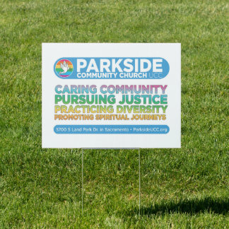 Parkside Community Church Yard Sign