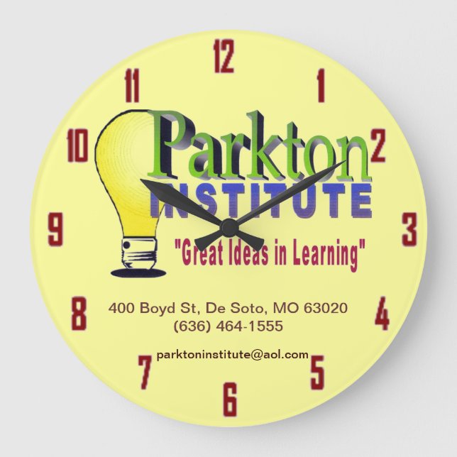 PARKTON INSTITUTE LARGE CLOCK (Front)