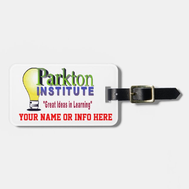 PARKTON INSTITUTE LUGGAGE TAG (Front Horizontal)
