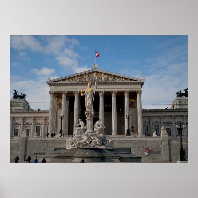 Parlament, Wien Österreich Poster (Front)