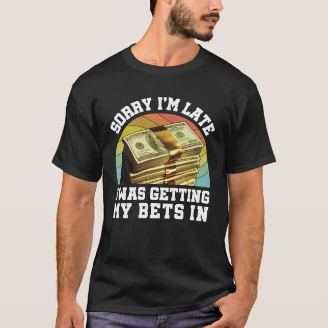 Parlay Betting Sports Gambling Odds DFS Over Under T-Shirt (Front)