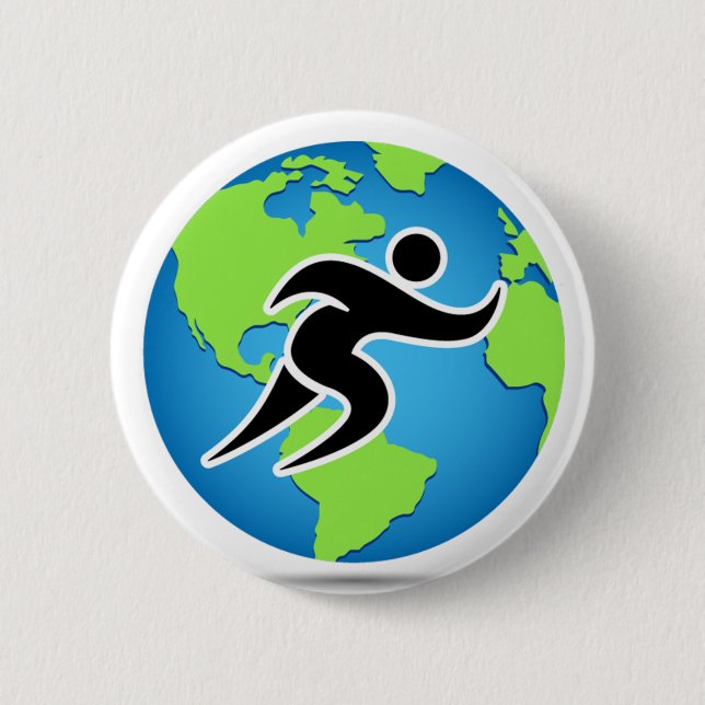 Parleremo Language Marathon Runner Button (Front)