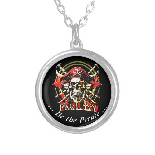 Parley pirate silver plated necklace