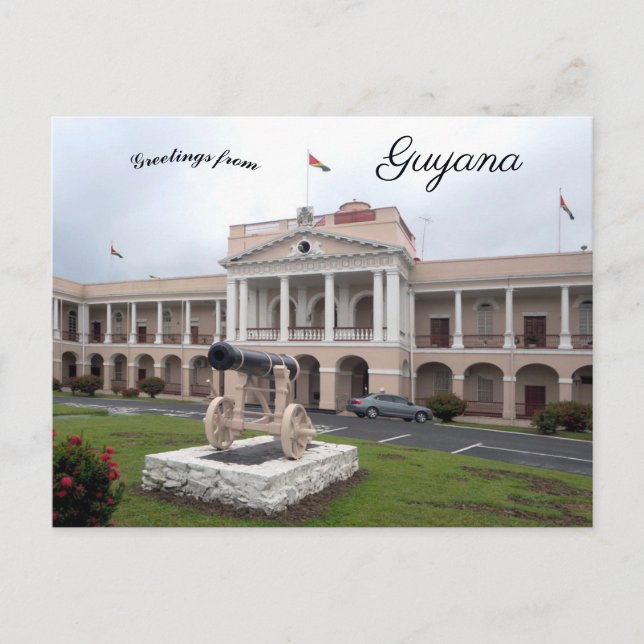 Parliament Building in Georgetown Guyana Postcard (Front)