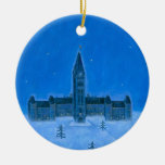 Parliament Buildings Ottawa Christmas Ceramic Ornament at Zazzle