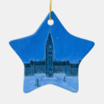 Parliament Buildings Ottawa Christmas Ceramic Ornament at Zazzle