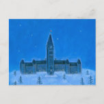 Parliament Buildings Ottawa Christmas Holiday Postcard at Zazzle