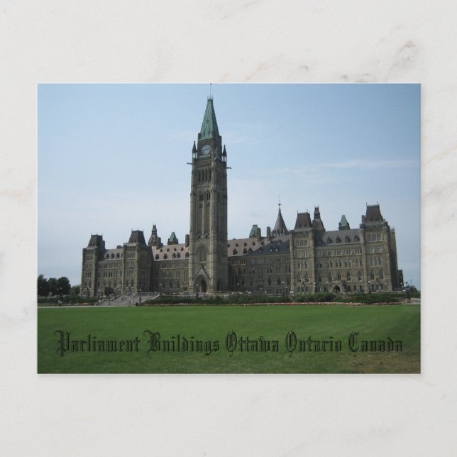 Parliament Buildings Ottawa Ontario Canada Postcard (Front)