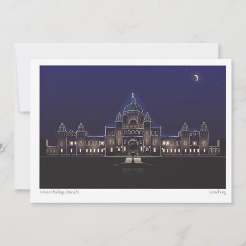 Parliament Buildings _ Victoria BC Holiday Card
