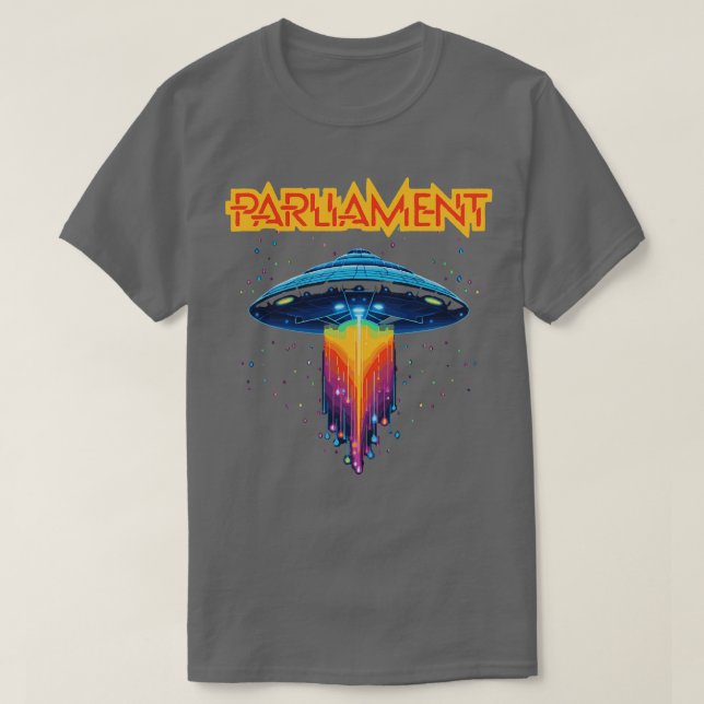 Parliament Funkadelic Retro Mothership  Rock Funk  T-Shirt (Design Front)
