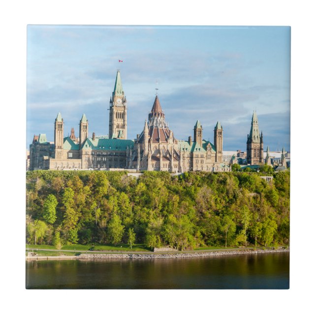 Parliament Hill in Ottawa Ceramic Tile (Front)
