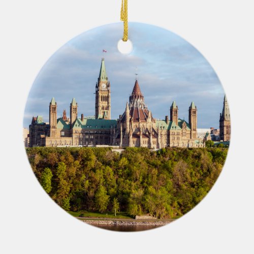 Parliament Hill in Ottawa _ Ontario Canada Ceramic Ornament