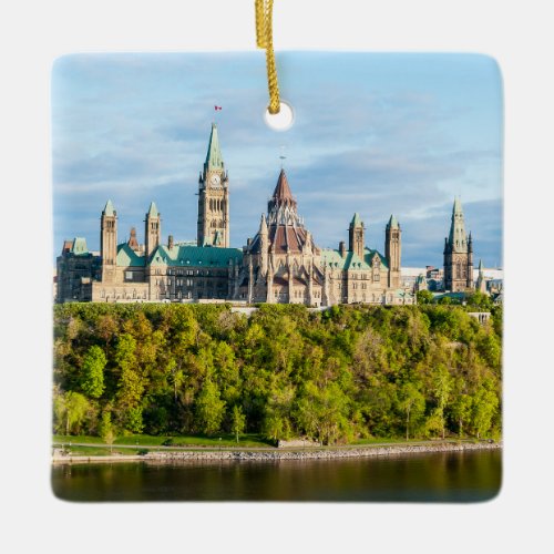 Parliament Hill in Ottawa _ Ontario Canada Ceramic Ornament