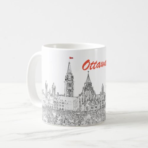 Parliament Hill in Ottawa _ Ontario Canada Coffee Mug