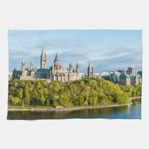 Parliament Hill in Ottawa - Ontario, Canada Kitchen Towel