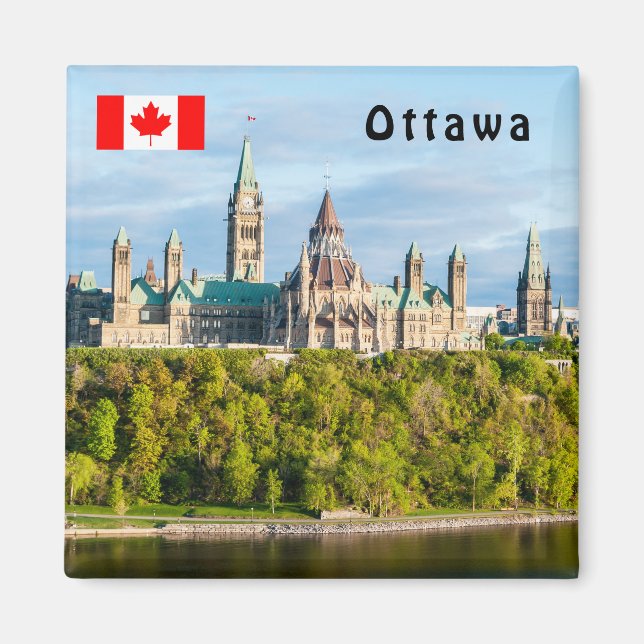 Parliament Hill in Ottawa - Ontario, Canada Magnet (Front)