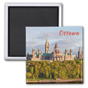 Parliament Hill in Ottawa - Ontario, Canada Magnet