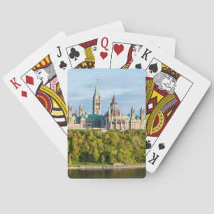Parliament Hill in Ottawa - Ontario, Canada Poker Cards
