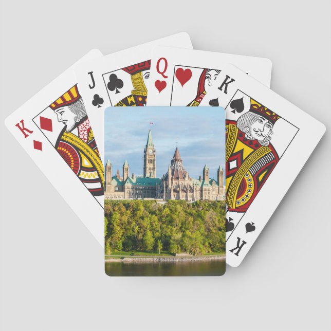 Parliament Hill in Ottawa - Ontario, Canada Poker Cards (Back)