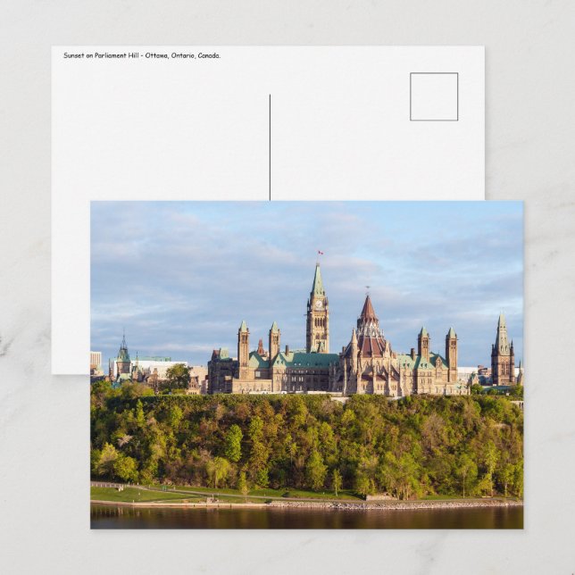 Parliament Hill in Ottawa - Ontario, Canada Postcard (Front/Back)