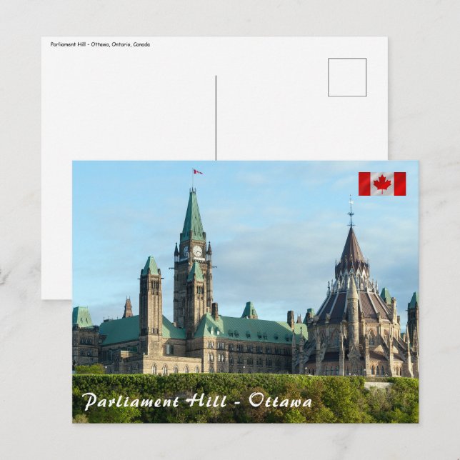 Parliament Hill in Ottawa - Ontario, Canada Postcard (Front/Back)