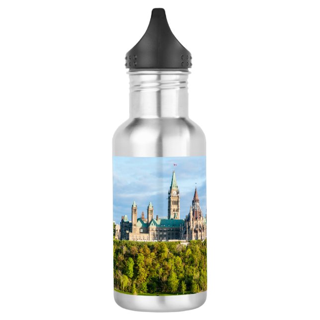 Parliament Hill in Ottawa - Ontario, Canada Stainless Steel Water Bottle (Left)