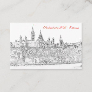 Parliament Hill in Ottawa - QR Code Business Card