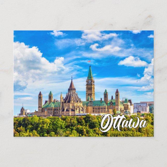 Parliament Hill, Ottawa, Ontario, Canada Postcard (Front)