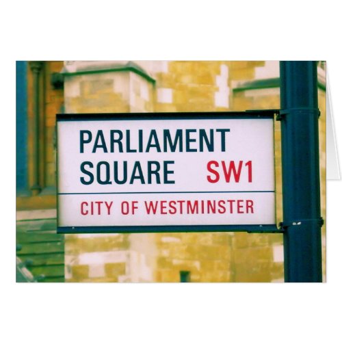 Parliament Square _ City of Westminster Sign