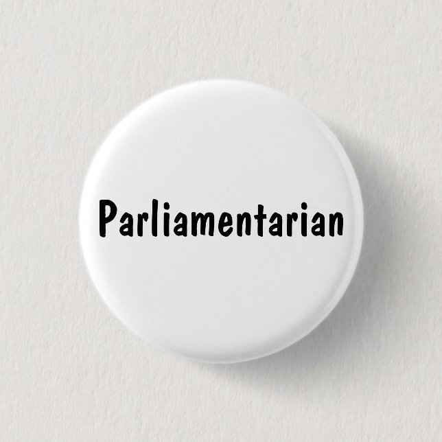 Parliamentarian Pinback Button (Front)