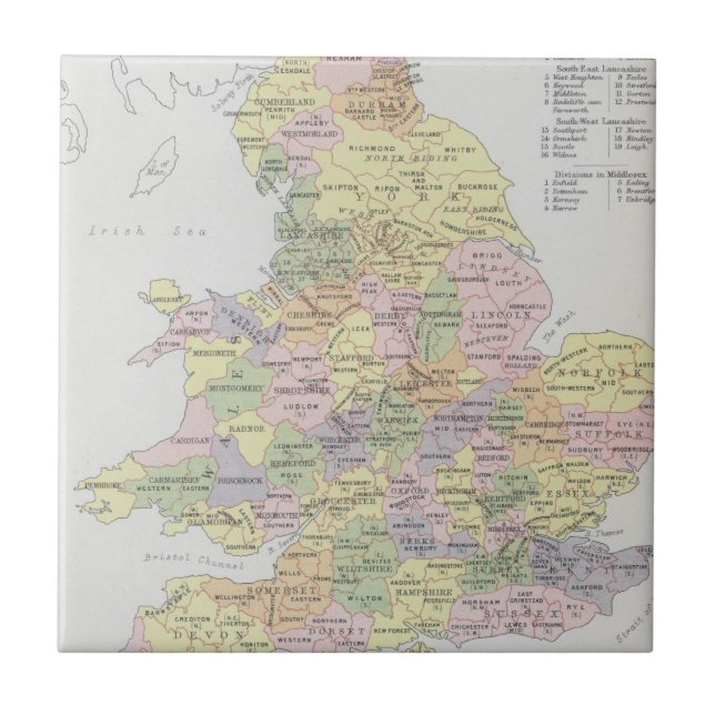 Parliamentary Representation | England & Wales Ceramic Tile (Front)
