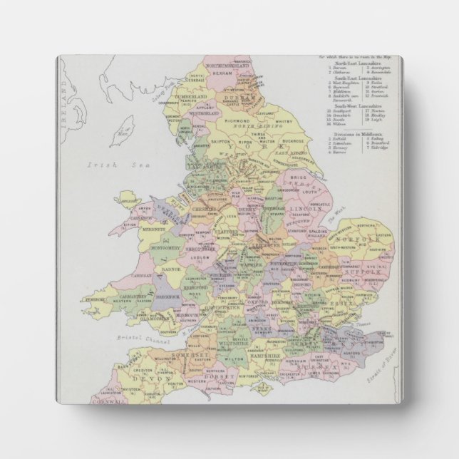 Parliamentary Representation | England & Wales Plaque (Front)