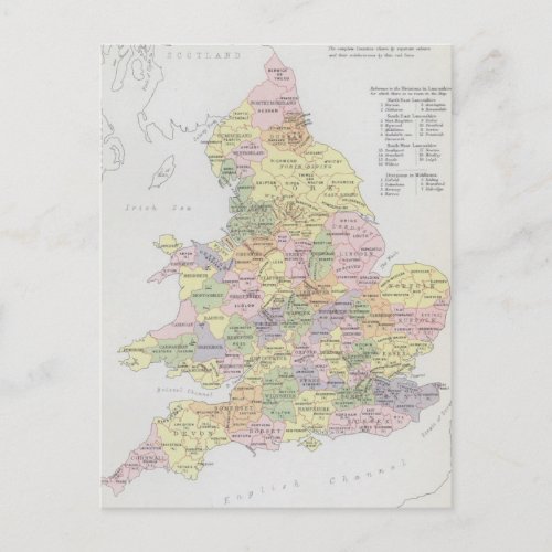 Parliamentary Representation  England  Wales Postcard