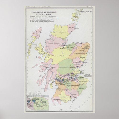 Parliamentary Representation  Scotland Poster